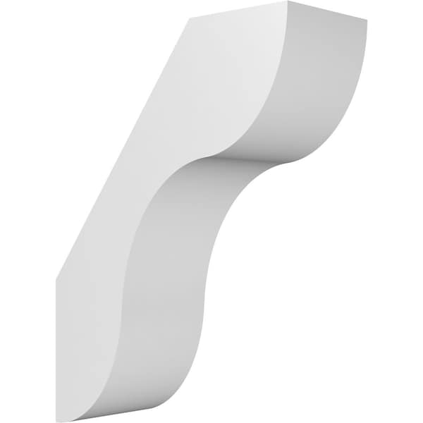 Ekena Millwork 5-in. W x 12-in. D x 16-in. H Carmel Architectural Grade PVC Knee Brace BRCP05X12X16CAR - main
